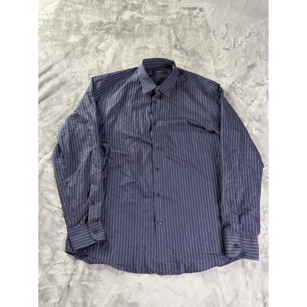 Z Zegna 43 Shirt/Camicia 100% Cotton/cotone Warm Iron Max 150°C 94 88 Size 17
